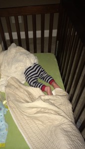 Yes. He sleeps with a blaket over his head. Yes. He can breathe. His face isn't covered. Don't report me to DHR