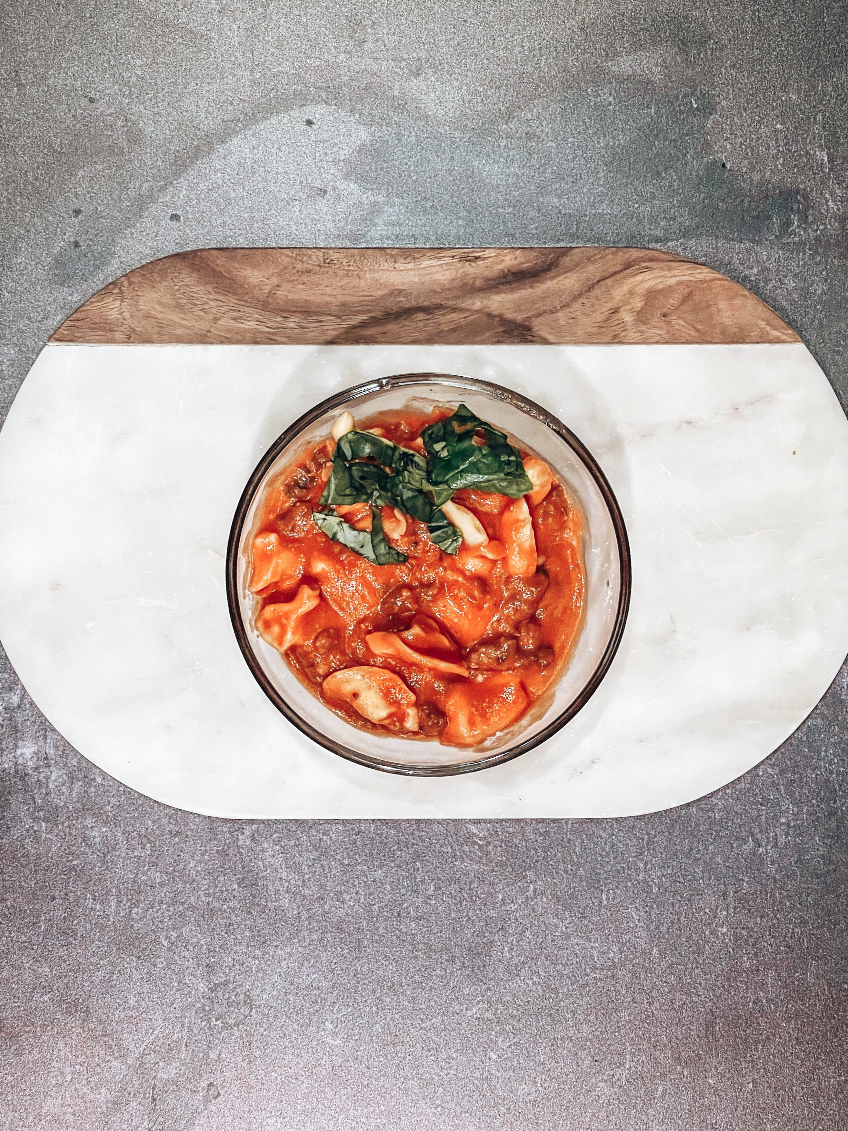 Tomato and Italian Sausage Tortellini Soup