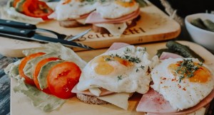 Christmas morning ham