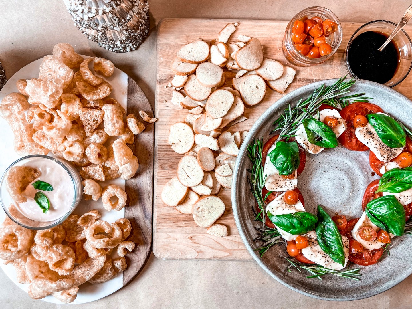 Caprese Salad Wreath and Keto Friendly Recipe