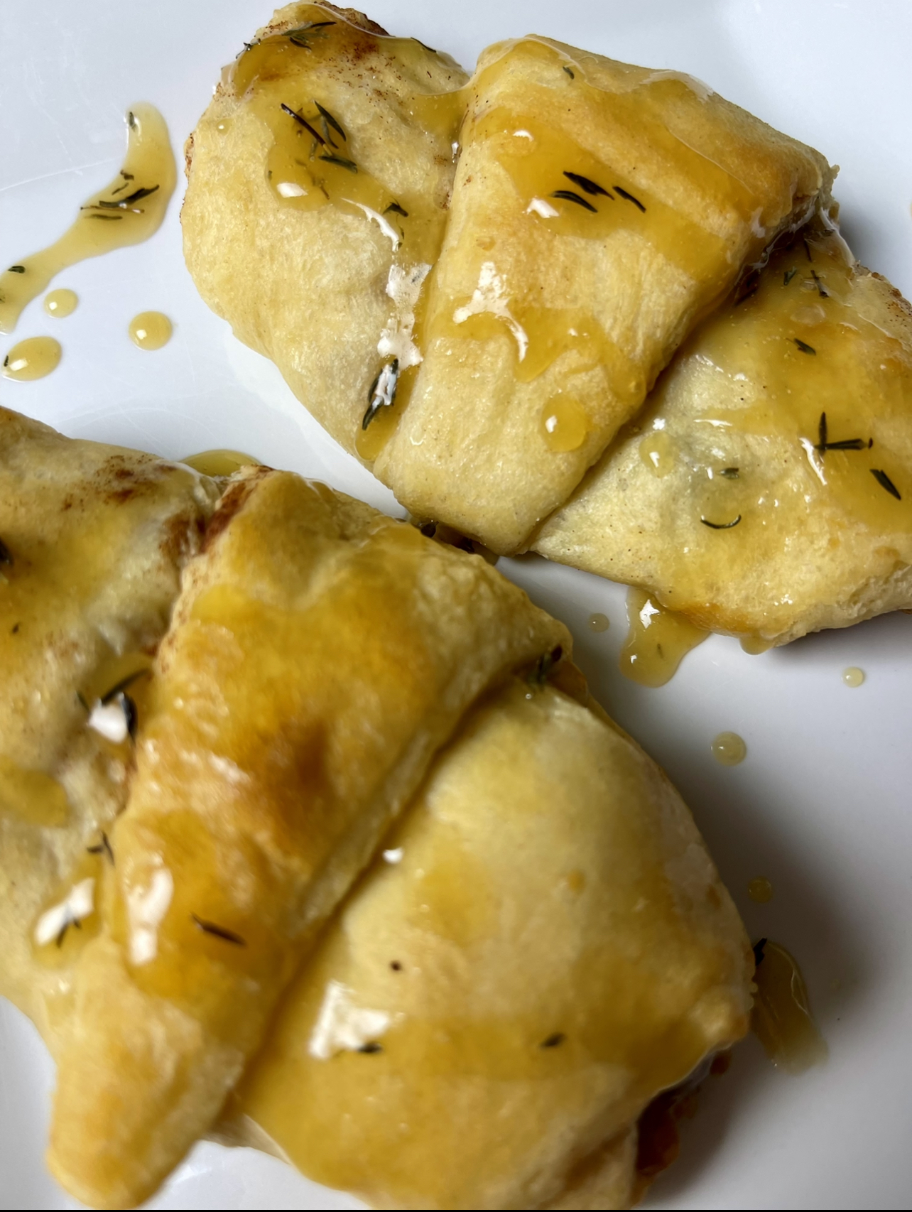 Almond Butter, cinnamon and fruit filled Crescent Rolls