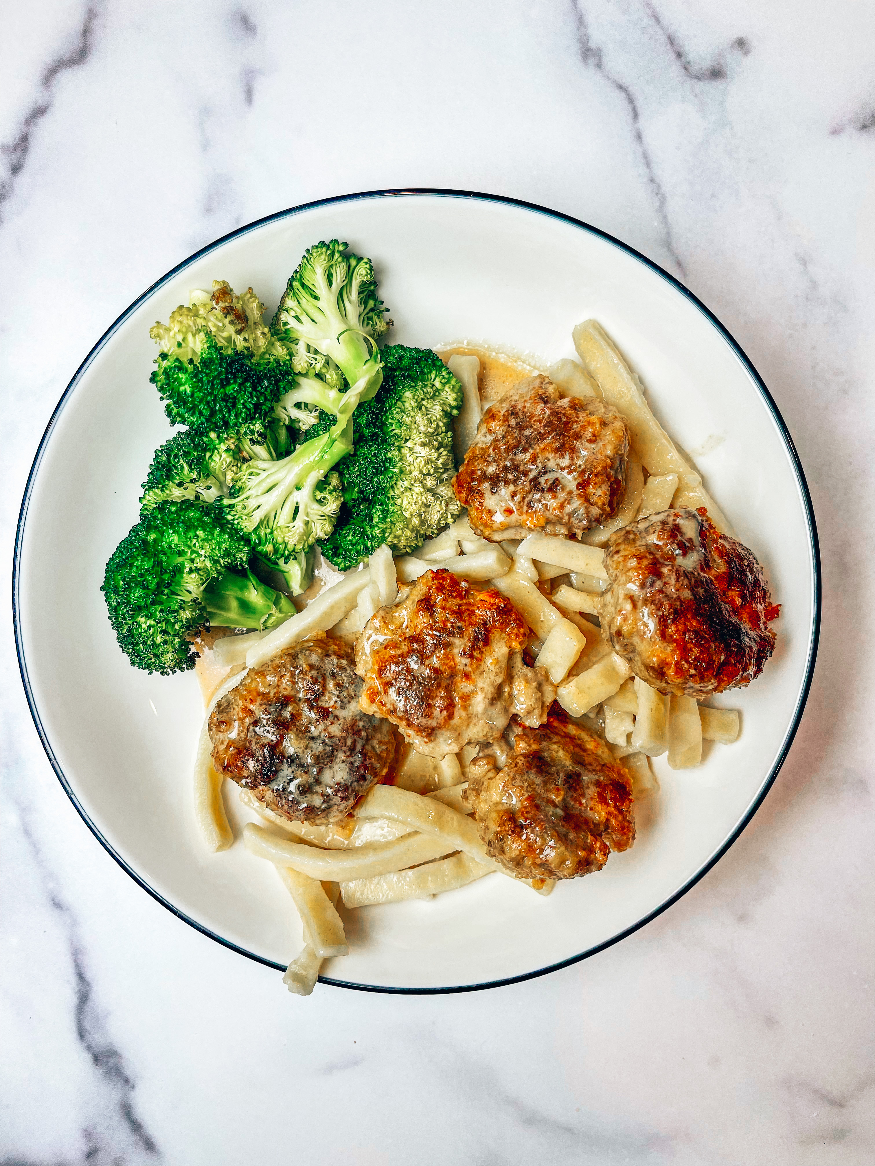 Swedish Meatballs with Egg Noodles