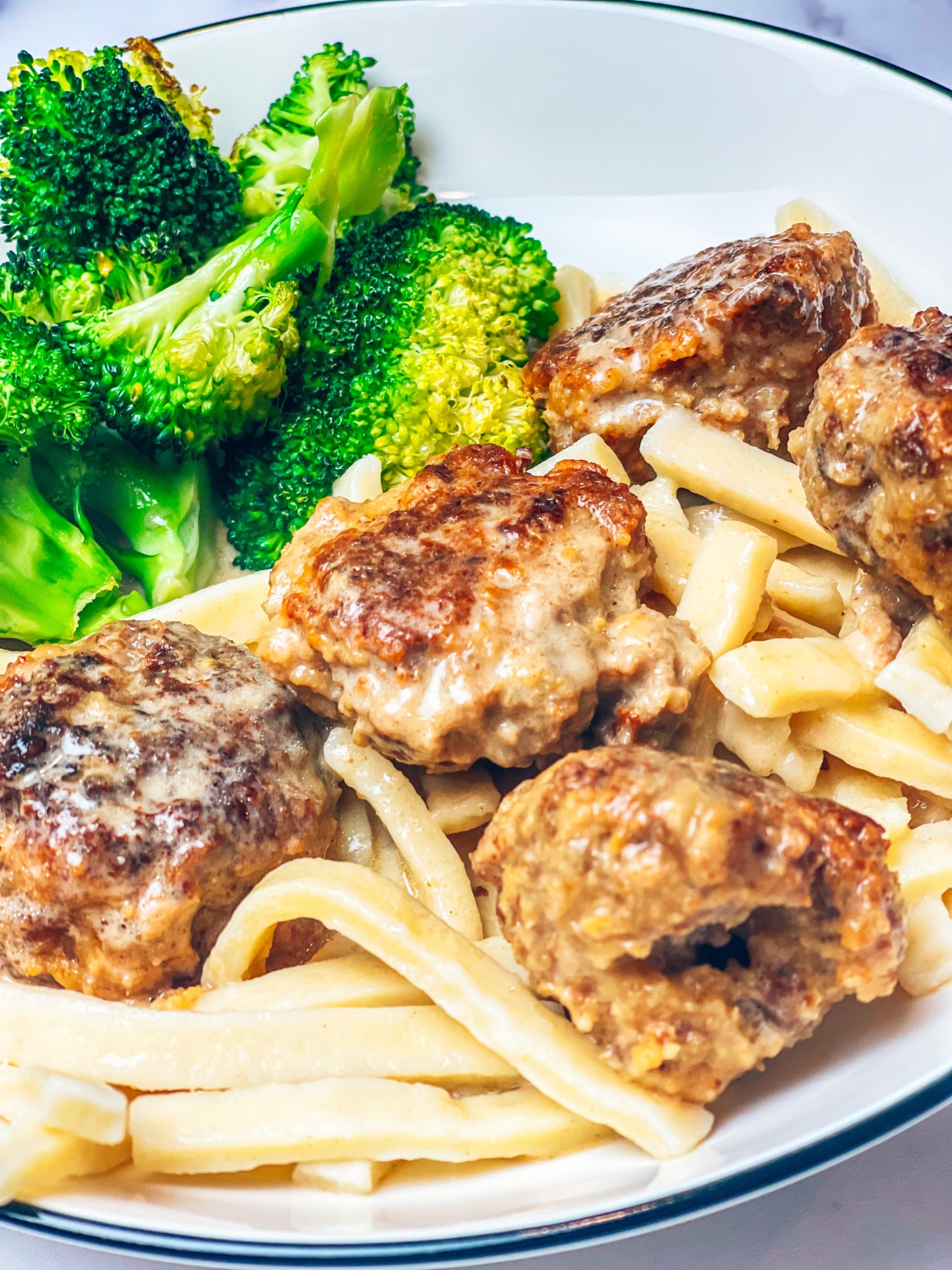 Swedish Meatballs with Egg Noodles