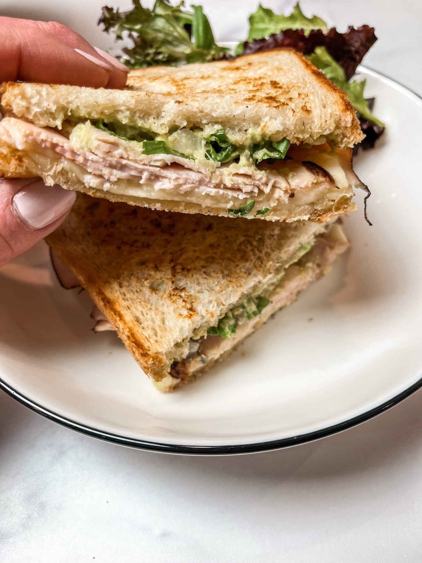 10 Minute Turkey, Swiss Melt with Guacamole 