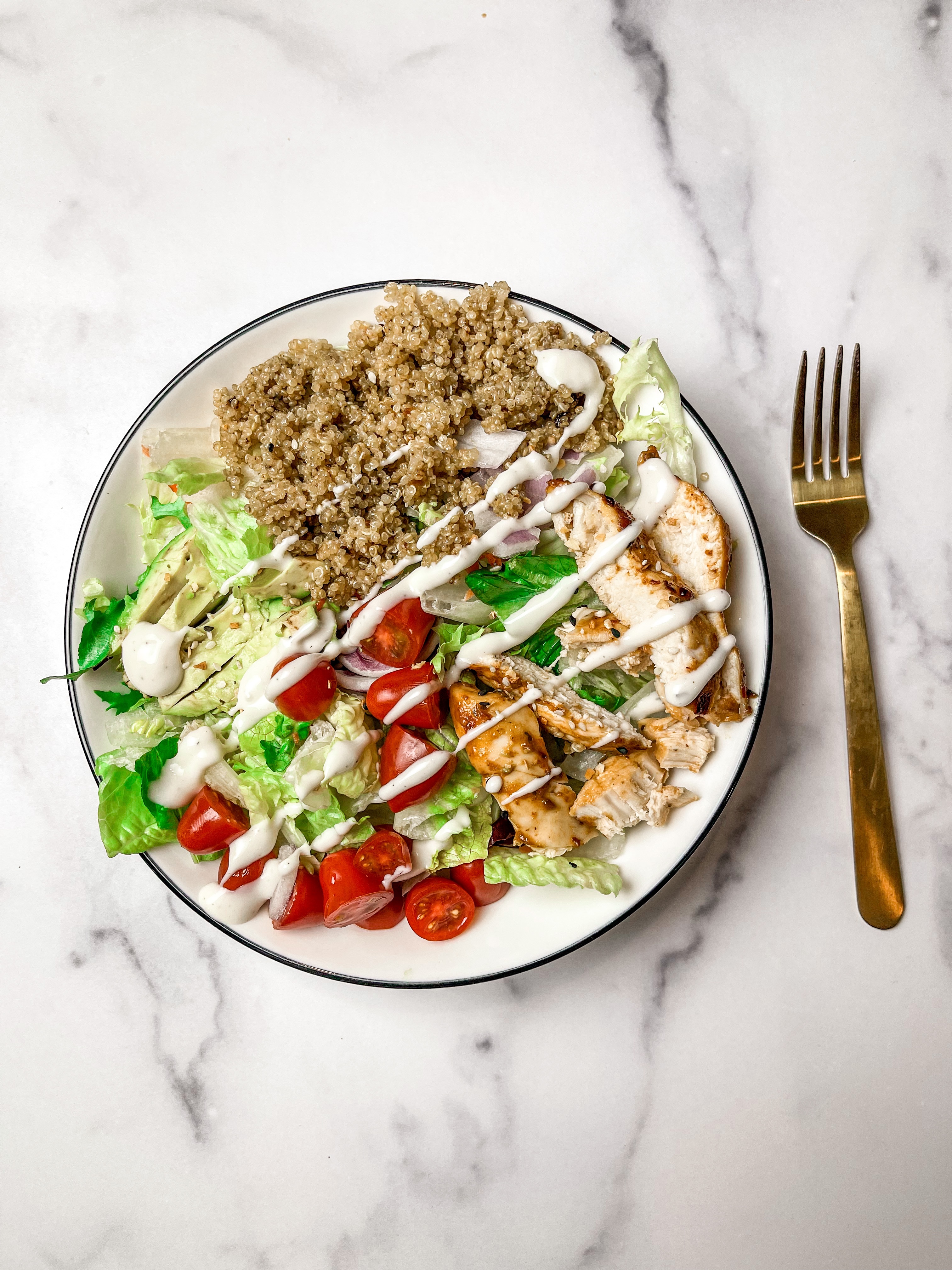 Honey Chipotle Chicken and Lime Quinoa Bowls